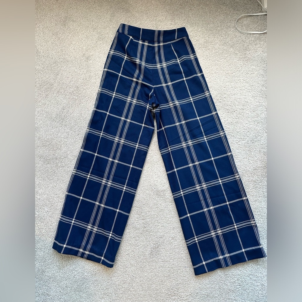 BRAND NEW Blue Plaid Trousers